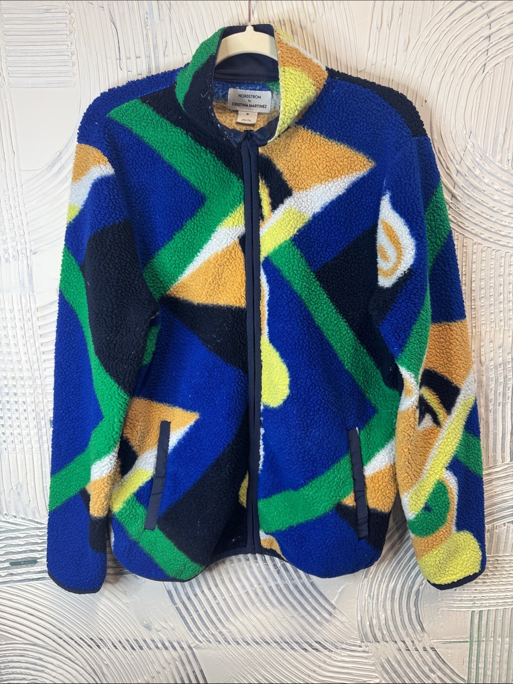 Nordstrom Christina Martinez Colorblock Sherpa Jacket